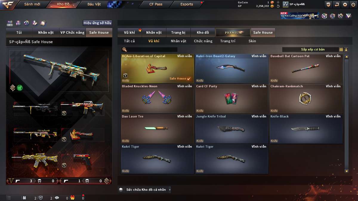 shop acc cf uy tin gia re